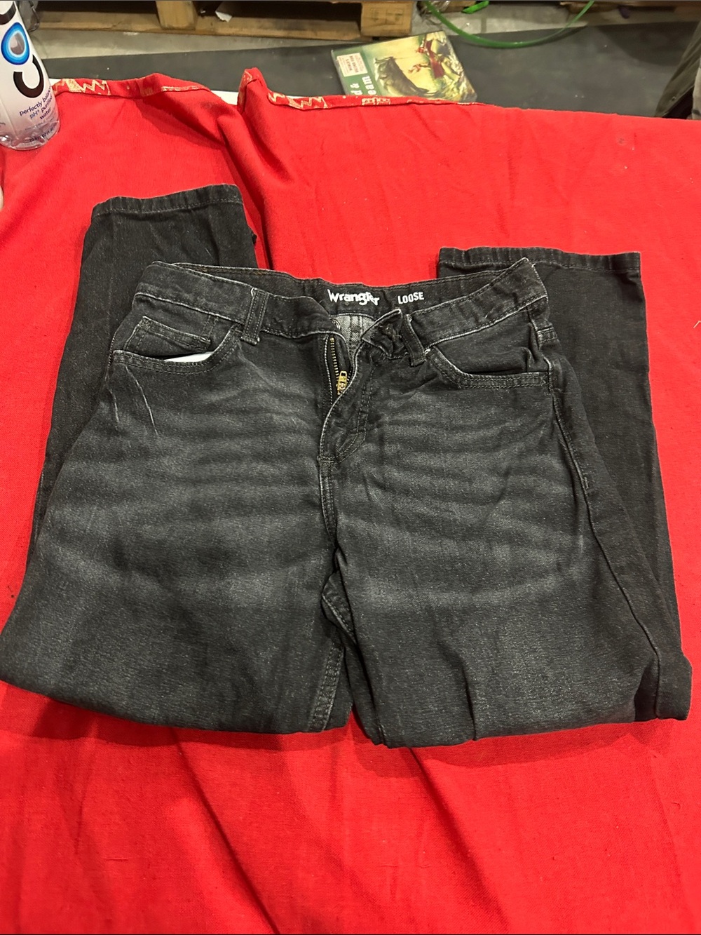 Wrangler Black Kids Jeans - Loose Fit